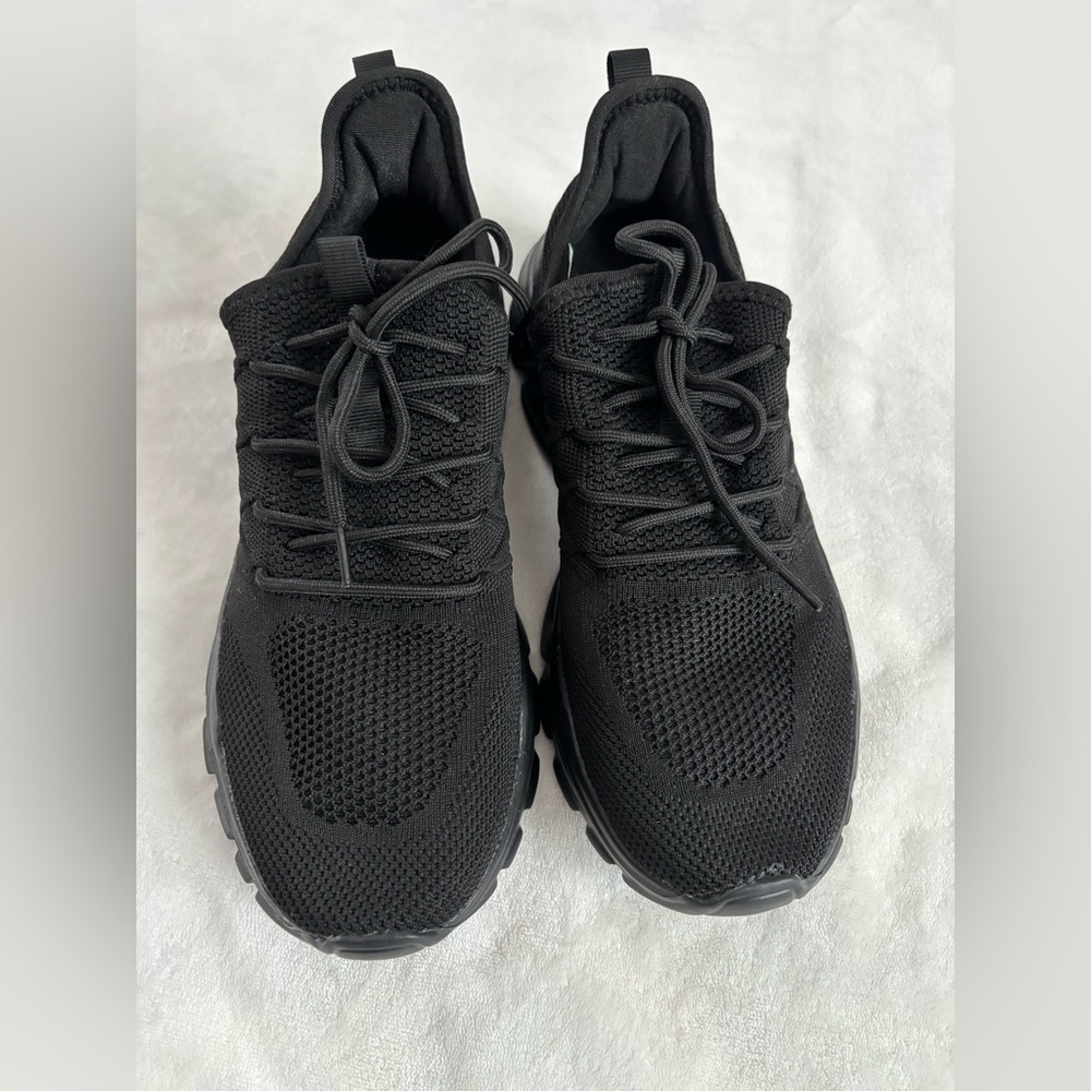 Athletic Sneakers Black Lightweight Mesh Running Shoes Size 10/10,5(EU44) - Picture 2 of 6